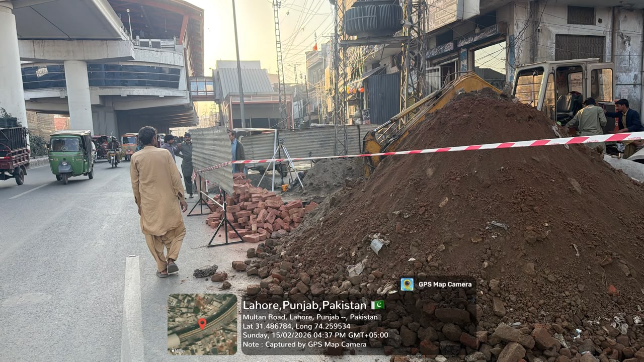 Urban road excavation